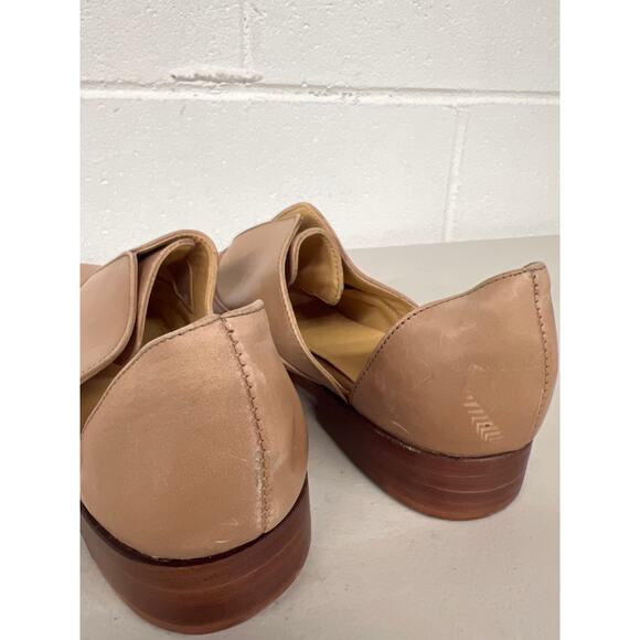 Nisolo 9.5 Almond Brown Emma D'orsay Classic Leather Oxford Mule Loafer Shoes - Picture 5 of 7